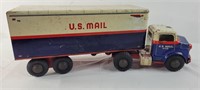 Vintage Marx U.S. Mail Semi Truck and Trailer toys