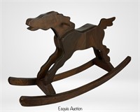1940s Wooden Rocking Horse by Treehouse, Chicago