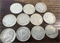 11 Silver Dimes