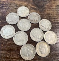 11 Silver Dimes