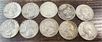 10 Silver Quarters