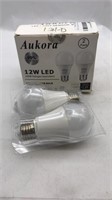 Motion Sensor Light Bulbs 2pack - Work 12w Led