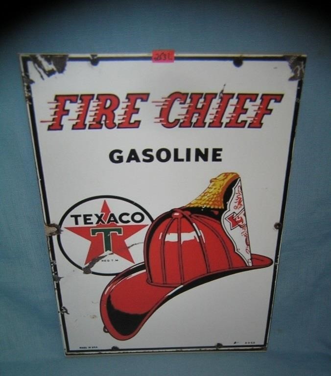 Texaco fire chief gasoline retro style advertising