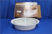 Corningware French White covered casserole 4 qt