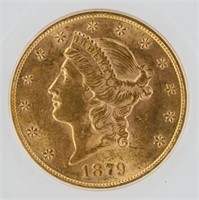 1879 Double Eagle ICG MS61 $20 Liberty Head