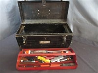 Metal Craftsman Toolbox w/ Hand Tools