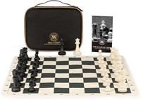 Tournament Chess Set with 20x20" Silicone Board