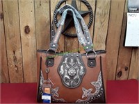 Brown P&G Collection Western Jeweled Purse