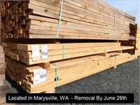 LOT, 3" X 12" HEM FIR LUMBER AT APPROX 8', 10' &