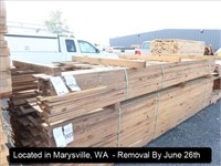 LOT, 1" X 4" HEM FIR LUMBER AT APPROX 8', 10' &