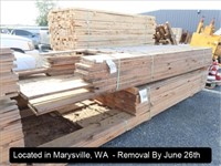 LOT, 1" X 10" DOUG FIR LUMBER AT APPROX 8', 10' &