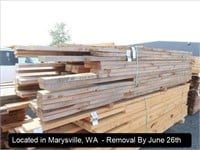 LOT, 2" X 6" HEM FIR LUMBER AT APPROX 8', 10' &