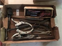Tray of Tools- Pliers, Screw Drivers, Etc.