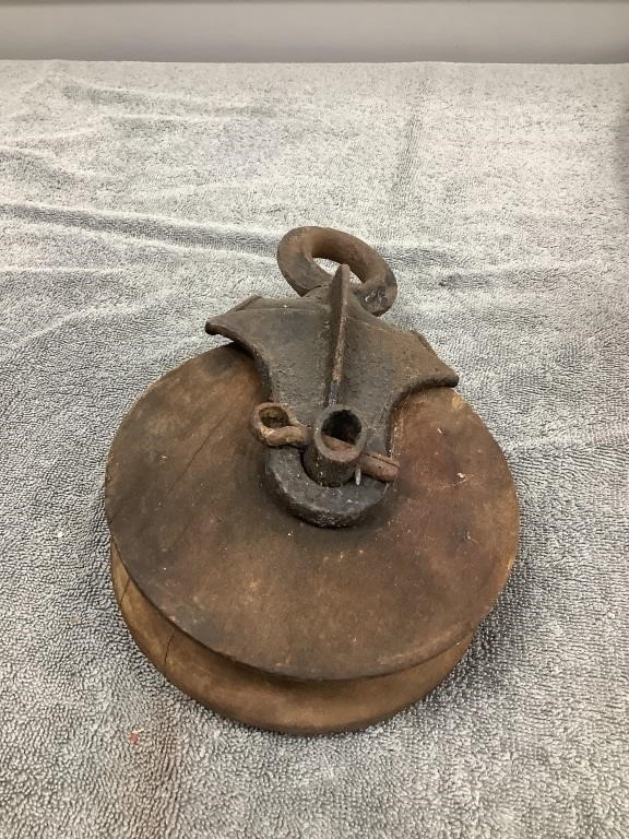 Wood and Steel Pulley