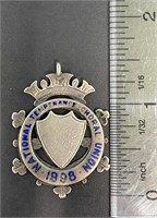 1898 National Temprance Choral Union Watch Fob