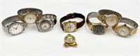 8 Vintage Watches - Bulova, Benrus, Elgin, Etc.