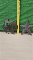 Metal Texas decor