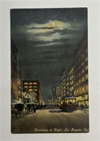 Vintage PPC Postcard Broadway At Night!