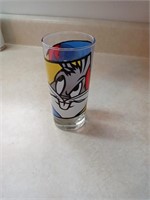 Bugs Bunny in a Tasmanian devil glass