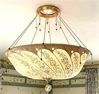 FORTUNY SILK DOME CHANDELIER