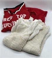 (N) vintage Red Top Trucking Co shirt, leg