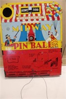 Midway Tin Pinball Back Board