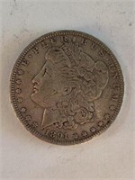 1891     Morgan Silver Dollar