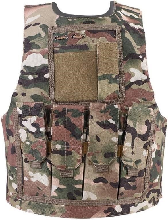 Kids Army Camouflage Combat Vest Terrain Camo Comt
