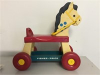 VINTAGE FISHER PRICE 1976 RIDE ON HORSE