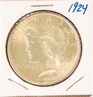 Coin 1924(P) Peace Dollar-Choice Uncirculated