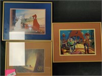 3 exlusive Disney framed prints