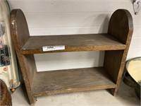 Vintage Oak Display Shelf