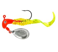 Blakemore Curly Tail Red / Chart. 1/16oz Lure 2pc
