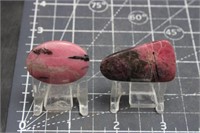 2 Gemmy Rhodenite Cabs