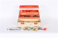 Vintage Adventurer Tackle Box & Contents