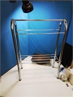 Stainless blanket or towel stand