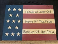 PATRIOTIC DECOR-WOODEN