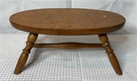 Antique Oval Wooden Step Stool