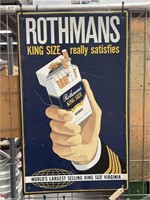 Original Rothmans Cigarettes Screen Print Sign