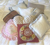 Vintage Pillows Throw Embroidered