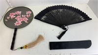 2 Japanese Hand Held Fans
