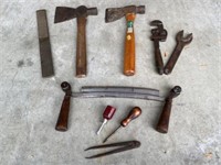 Axes, Saw, Wrenches, Screwdrivers & File