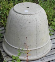 large concrete jardiniere, approx. 24" tall x