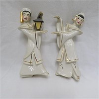 Ceramic Arts Studio Chinese Lantern Man & Woman