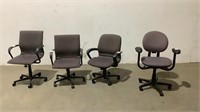 (Qty - 4) Rolling Office Chairs-