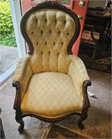 Victorian Rosewood upholstered chair