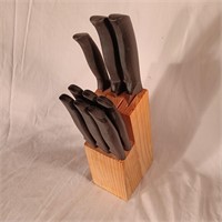Kitchen Knife Wood Block Set