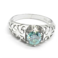 Silver Moissanite(1.16ct) Ring