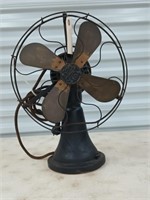 Antique GE  5 cent prepayment brass 4 blade fan*