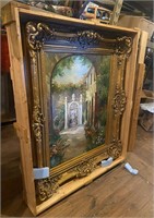 Gorgeous Large Italian gold framed Art Painting